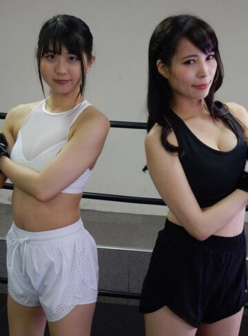 真木今日子・浅倉真凛❤悶絶総合格闘技004 真木今日子vs浅倉真凛【汗だく】★