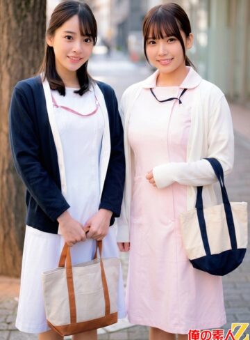 ❤現役看護師さんが優しく早漏改善治療！内科勤務しおりさん（28）小児科勤務シオリさん（23）【巨乳】★